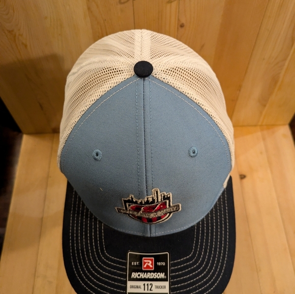 Blue and Navy Trucker Hat - Picture 6 of 8